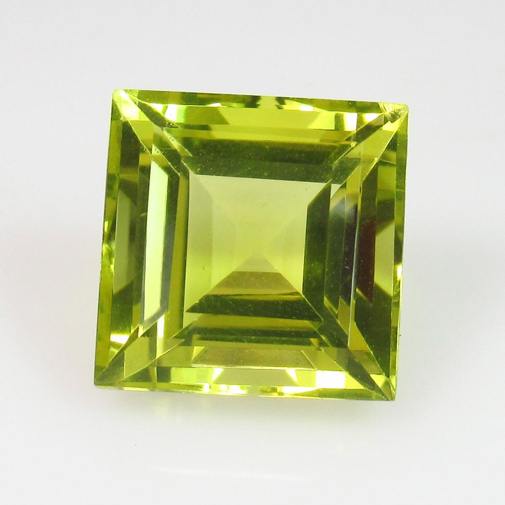 7.03 Ct Genuine Lemon Quartz Square Cut (1 of 2)