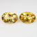 6.89 Ct Genuine Whisky Yellow Citrine Oval Pair