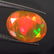 1.82 Ctw Natural Multi-Color Fire Faceted Opal Oval Cut