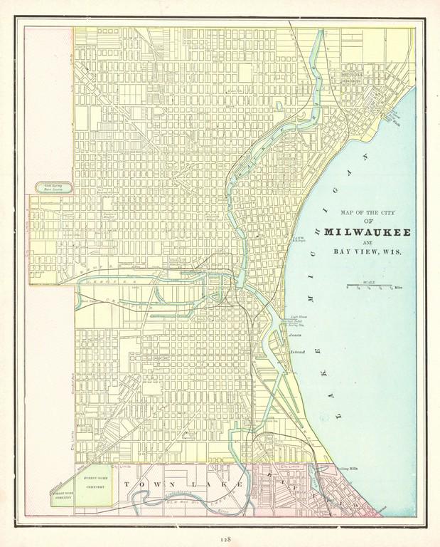 Atlanta / Map of the City of Milwaukee and Bay View, (1 of 1)