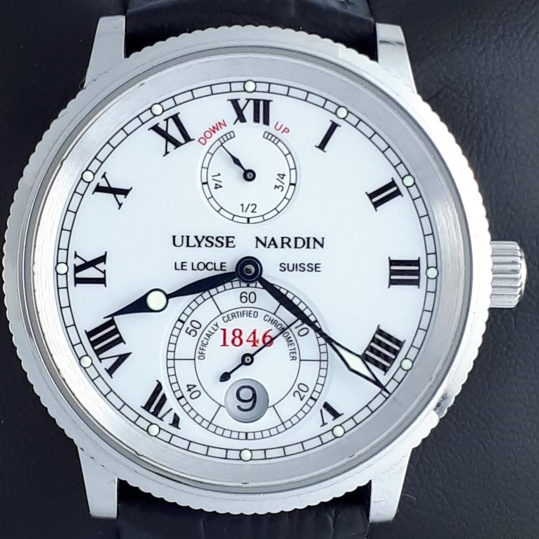 Ulysse Nardin - Marine Chronometer Automatic - 263-22 -: Brand:Ulysse Nardin Model:Marine Chronometer Automatic Reference Number:263-22 Gender:Men Period:2000-2010 Movement:Automatic Case material:Steel Type:Analogue wristwatch Shipped Insured:Yes Condition