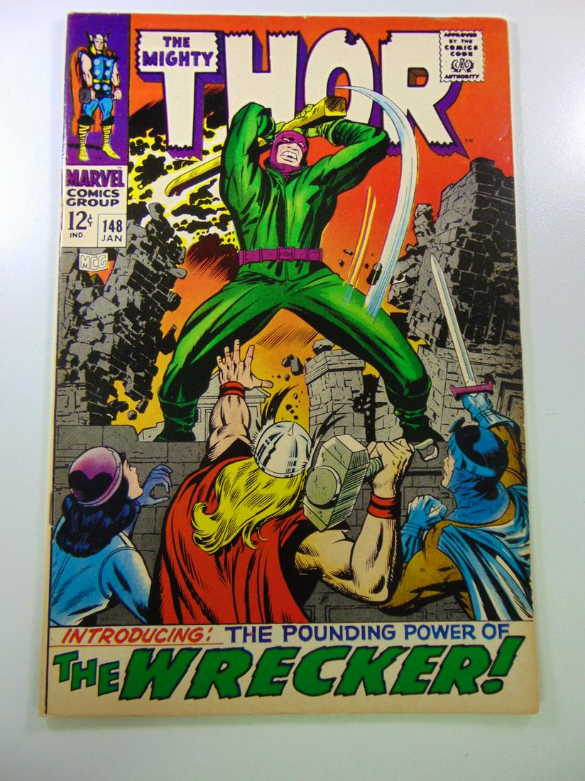 Thor #148 1st appearance of The Wrecker: No Reserve! Thor #148 1st appearance of The Wrecker Shipping: Individual Comics: Flat-rate of $9.99 (1-8 comics) or $19.99 (9+ comics) to anywhere within the contiguous U.S. Short Box lots: Flat-rate 