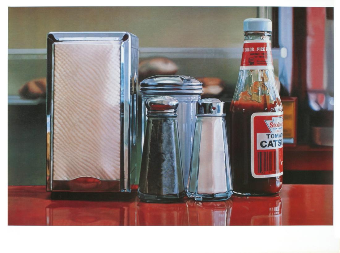 Ralph Goings: Color Pick: Color Pick by Ralph Goings, 1982 Unsigned Offset Lithograph.Paper size is 27 x 36.25 inches, with an image size of 23.25 x 34.75 inches.The Offset Lithograph is from an edition size of 500 and is not