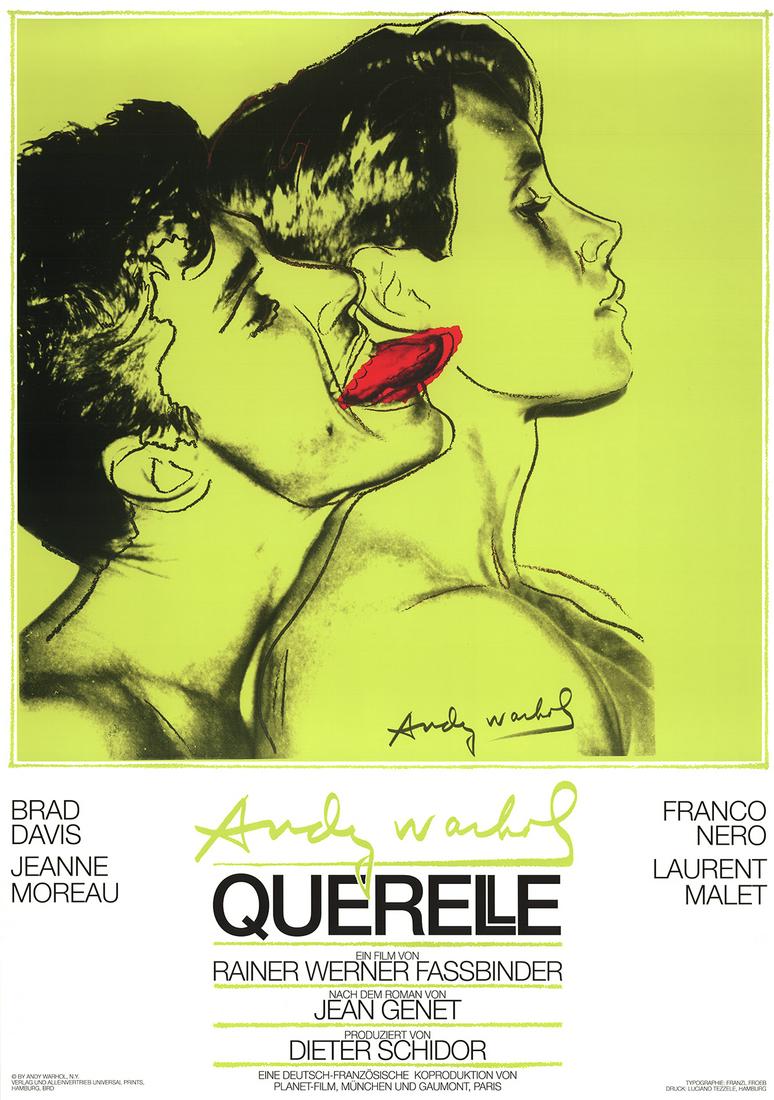 Andy Warhol: Querelle Green: Querelle Green by Andy Warhol, 1983 Unsigned Offset Lithograph.Paper size is 39 x 27.5 inches, with an image size of 26.5 x 26.5 inches.The Offset Lithograph is from an edition size of 1000 and is not