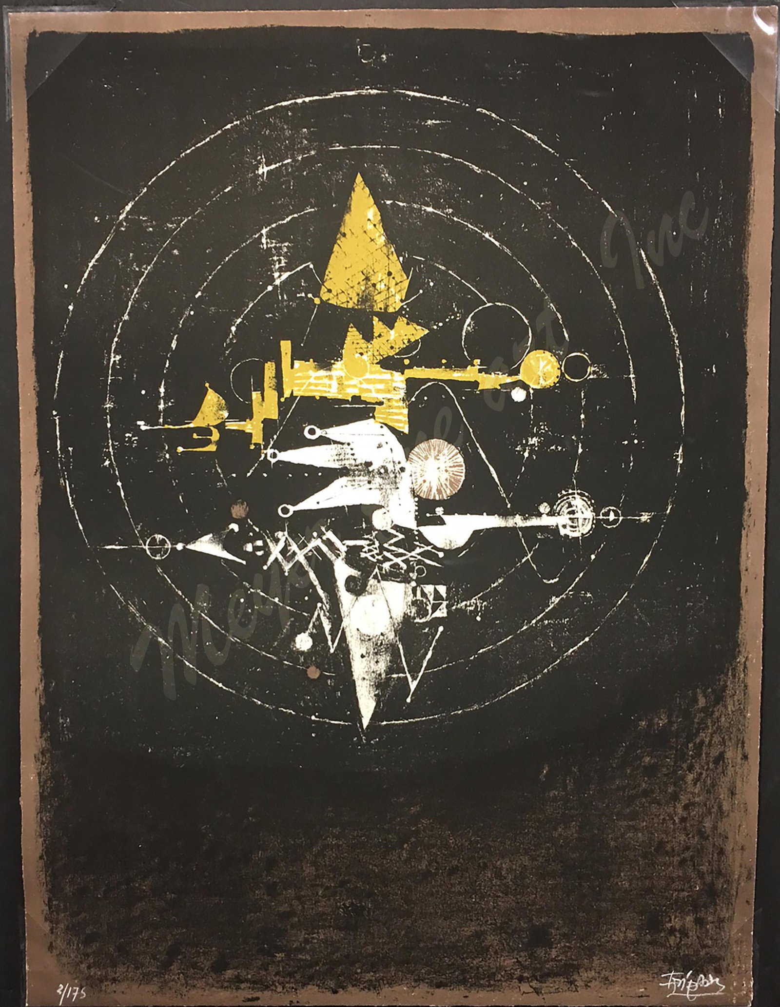 Johnny Friedlaender Original Lithograph (Rare): This is a rare Friedlaender lithograph, circa 1975. Absolute mint condition, never framed or hinged Johnny Friedlaender, Germany, 1912 - 1992 Original Lithograph Limited Edition: of 175 Original Signa