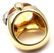 Authentic! POMELLATO Griffe 18k Yellow Gold Diamond - 6