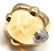 Authentic! POMELLATO Griffe 18k Yellow Gold Diamond - 9