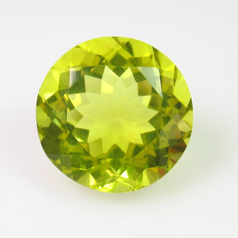 9.69 Ct Genuine Lemon Quartz 14 mm Round Cut: No Reserve! Title: 9.69 Ct Genuine Lemon Quartz 14 mm Round Cut Stone Clarity: VVS Loose Gemstone: Natuarl Lemon Quartz Carat Weights: 9.69 Size/Dimensions: 14.00 x 14.00 x 9.20 mm Top Quality Luster 
