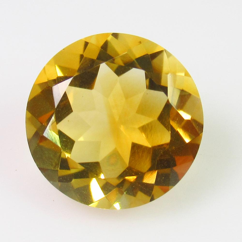 6.10 Ct Genuine Yellow Citrine Round Cut (1 of 2)