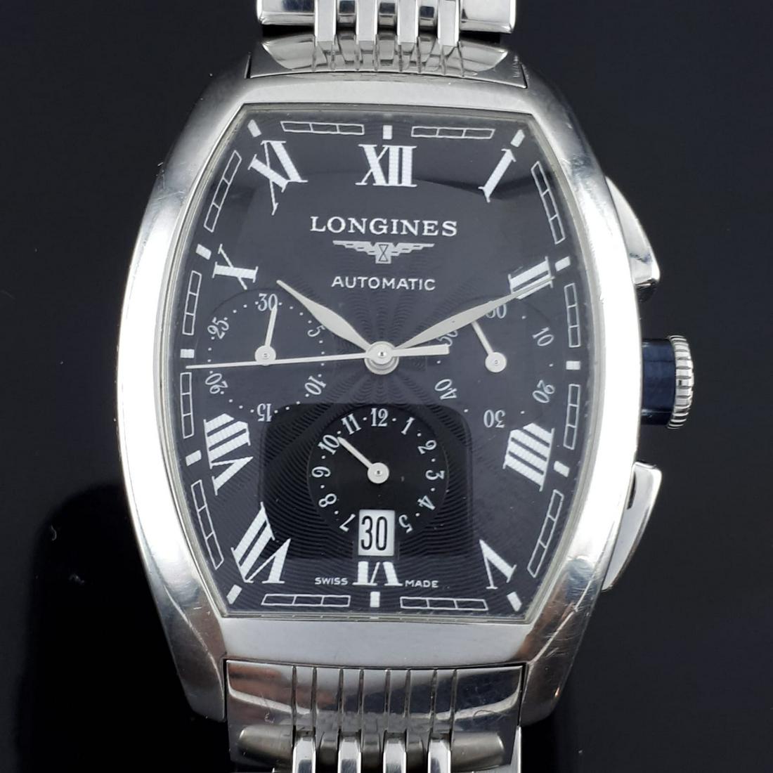 Longines - Evidenza Chronograph Automatic - L2.643.4 -: Brand : Longines Model : Evidenza Chronograph Automatic Reference Number : L2.643.4 Gender : Men Period : 2011-present Movement : Automatic Case material : Steel Extras : Full set Type : Chronograph w