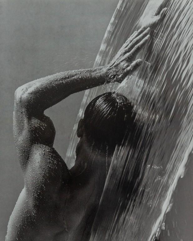HERB RITTS - Waterfall IV, Hollywood, 1988: Artist: Herb Ritts Title: Waterfall IV, Hollywood, 1988 Medium: Photo Litho, 1996, USA Dimensions: 11.15x14" Heat Wax Mounted on 14x18" Conservation Board Herb Ritts (1952-2002) was an American fashio
