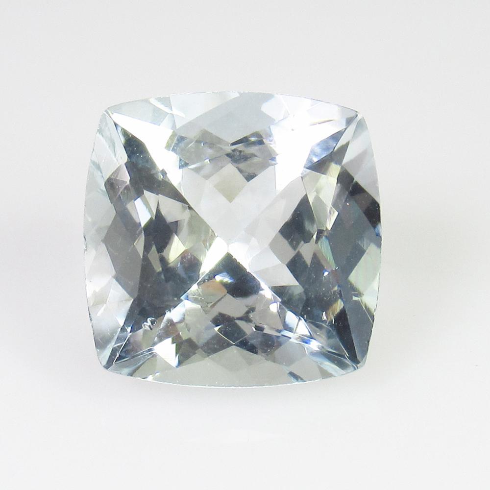 6.90 Ctw Natural Aquamarine Square Cushion Cut (1 of 2)
