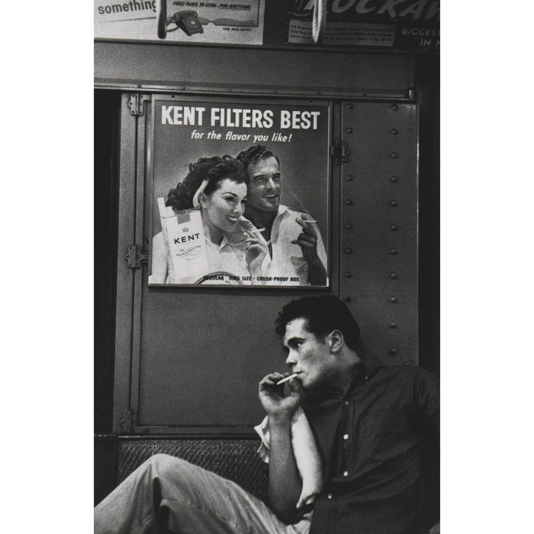 BRUCE DAVIDSON - Brooklyn Gang, Kent Filters Best: Artist: BRUCE DAVIDSON Print Title: Brooklyn Gang, Kent Filters Best Medium: Sheet-fed Gravure Printing Date: 1990's Printed in Japan Image Size: 5.25 x 8.25 inches Bruce Davidson (b. 1933) is an Amer