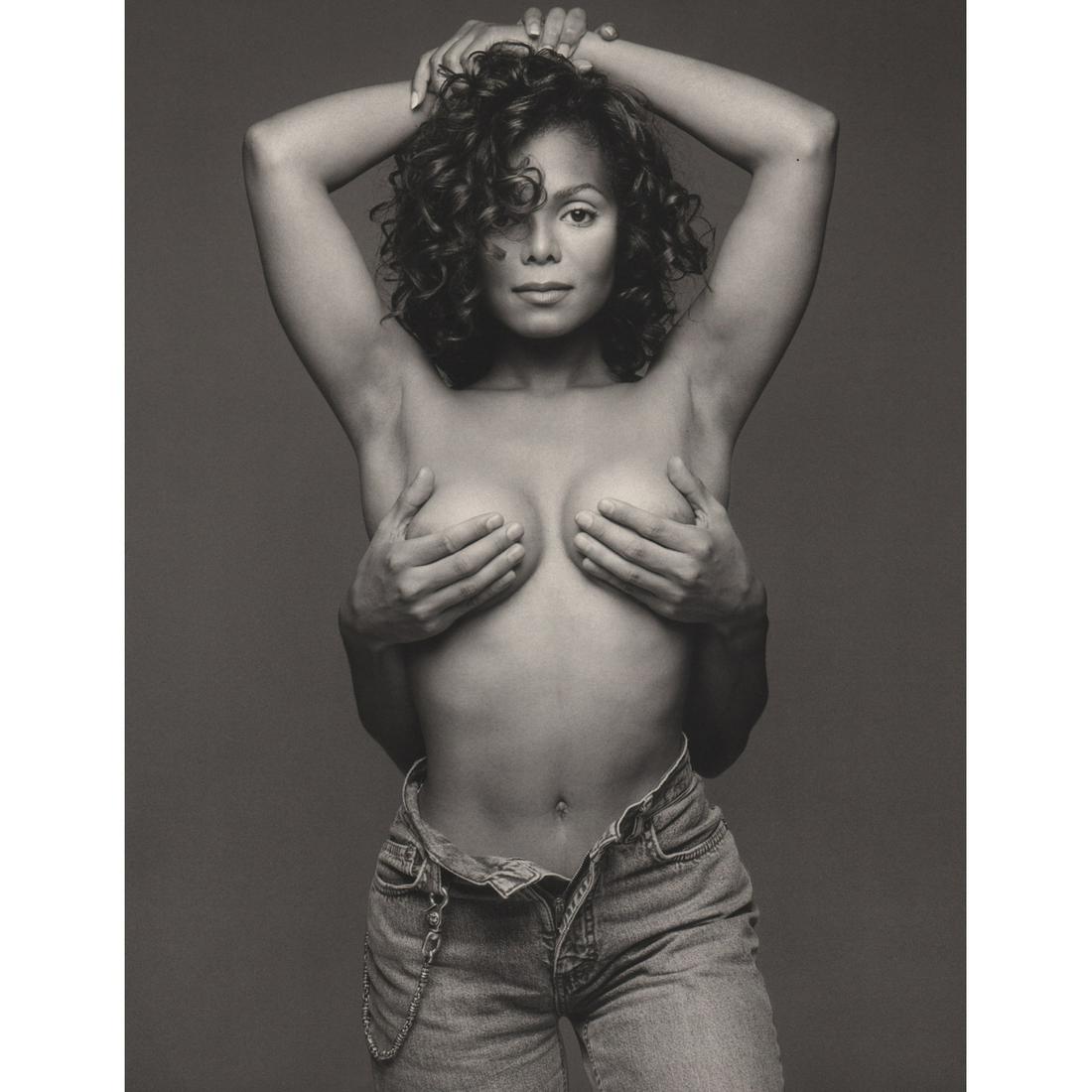 PATRICK DEMARCHELIER - Janet Jackson, Miami 1993: Artist: PATRICK DEMARCHELIER Print Title: Janet Jackson, Miami 1993 Medium: Photo-Lithograph Printing Date: 1990s Printed in the USA Image Size approx: 12 X 9 inches Patrick Demarchelier ( b. 1943 ) i