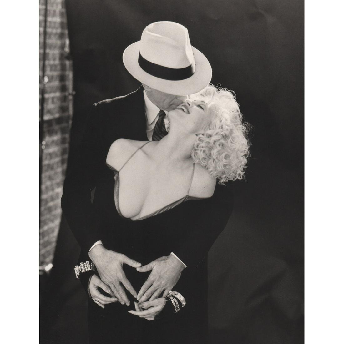 PATRICK DEMARCHELIER - Warren Beatty & Madonna: Artist: PATRICK DEMARCHELIER Print Title: Warren Beatty & Madonna in Dick Tracy, 1989 Medium: Photo-Lithograph Printing Date: 1990s Printed in the USA Image Size approx: 12 X 9 inches Patrick Demarche