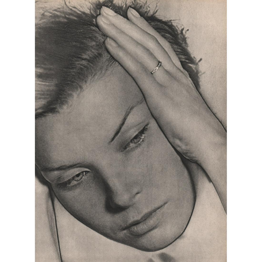 MAN RAY - Solarized Portrait: Artist: MAN RAY Print Title: Solarized Portrait Medium: Sheet-fed Gravure Printing Date: 1930's Printed in France Image size approx. 11.25 x 8.5 inches Man Ray, original name Emmanuel Radnitzky, was b