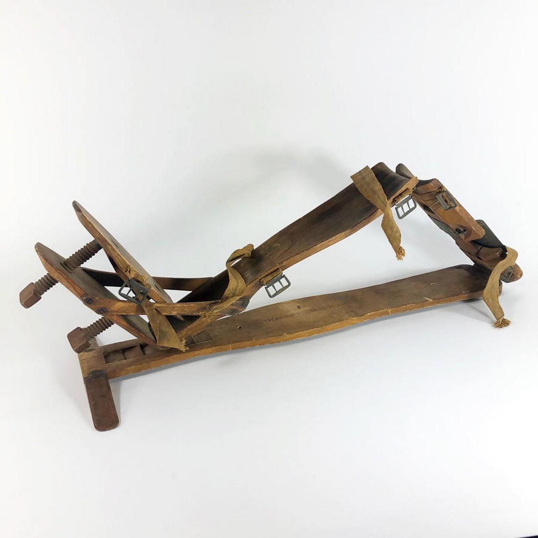 Civil War Era Wooden Fixed Leg Brace (1 of 6)