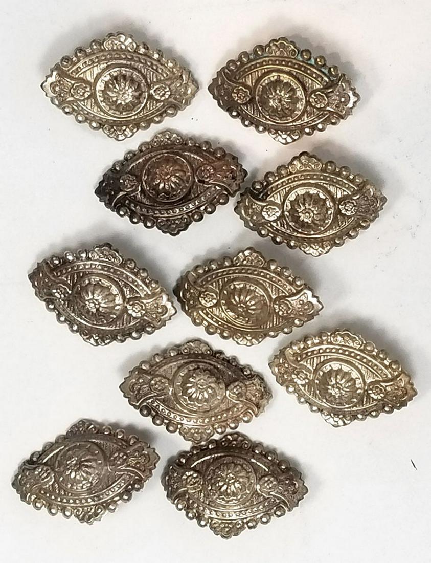 19TH CENTURY Funeral horse tack SHIELD (1 of 4)