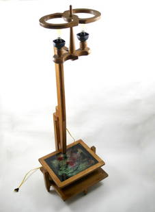 FRENCH 1970 VOTRE MAISON GUILLERME et CHAMBRON FLOOR: French modernist lamp made in the 1970's , by Votre Maison , you can also Google it to find several example on other dealer's sites. Guillerme and Chambron met Émile Dariosecq, owner of a