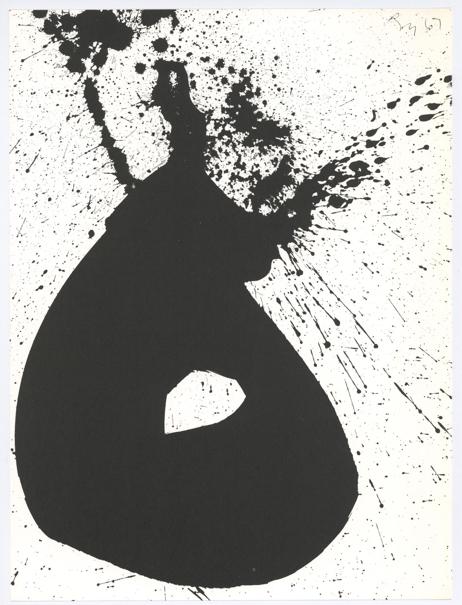Robert Motherwell lithograph, 1967 (1 of 2)