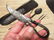 Flint Striker Style Custom Forged Primitive Knife