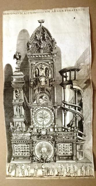 18th C Fine Large Engraving of Clock Tower (1 of 3)