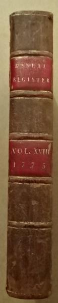 Annual Register 1775 Revolutionary War (1 of 5)