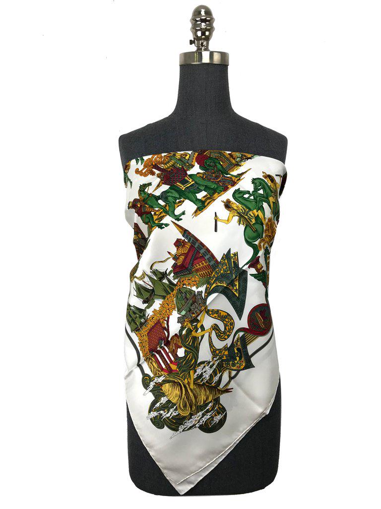 Hermes Au Fil de la Soie Silk Scarf 90 (1 of 14)