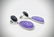 Sterling Silver Black Onyx & Violet Jade Drop Earrings - 3