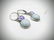 Sterling Silver Dangly Drop Earrings w Jade & Amethyst - 2