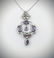 Sterling Silver Necklace w Violet Jade, Pink & Purple - 2