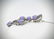 Sterling Silver Necklace w Violet Jade, Pink & Purple - 3