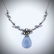 Violet Jade Winged Necklace w Amethyst, Pink Amethyst &