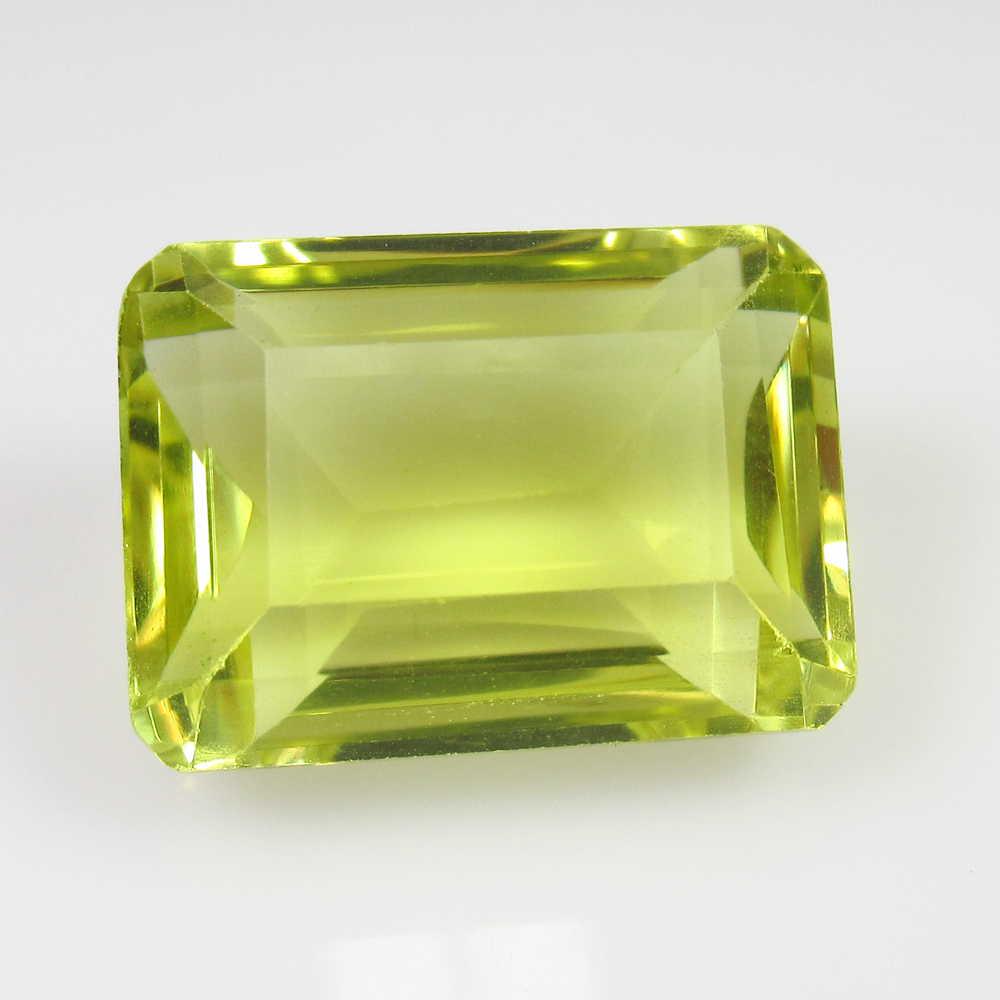 16.48 Ct Genuine Yellow Lemon Quartz Emerald Cut (1 of 2)