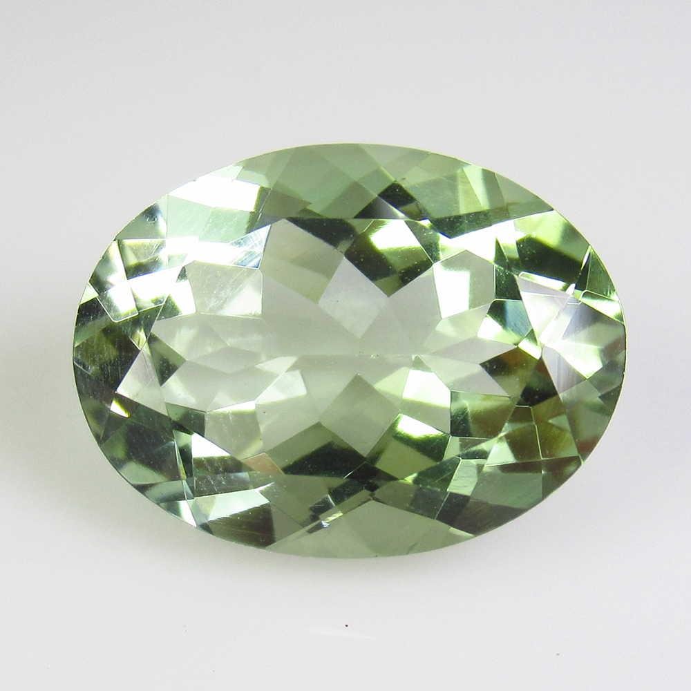 11.09 Ct Genuine Green Amethyst 18X13 mm Oval Cut (1 of 2)