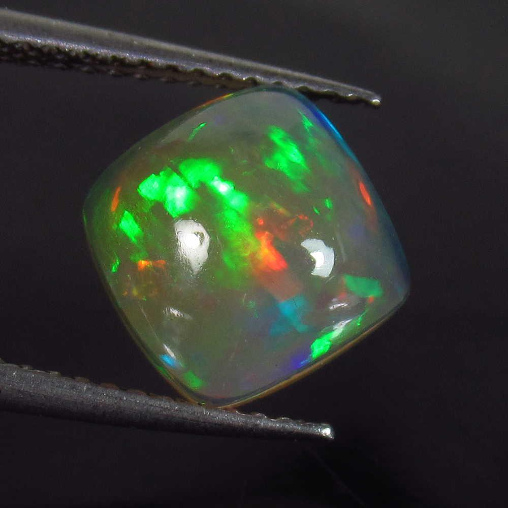 1.93 Ct Genuine Multi-Color Fire Opal 9X9 mm Square (1 of 2)