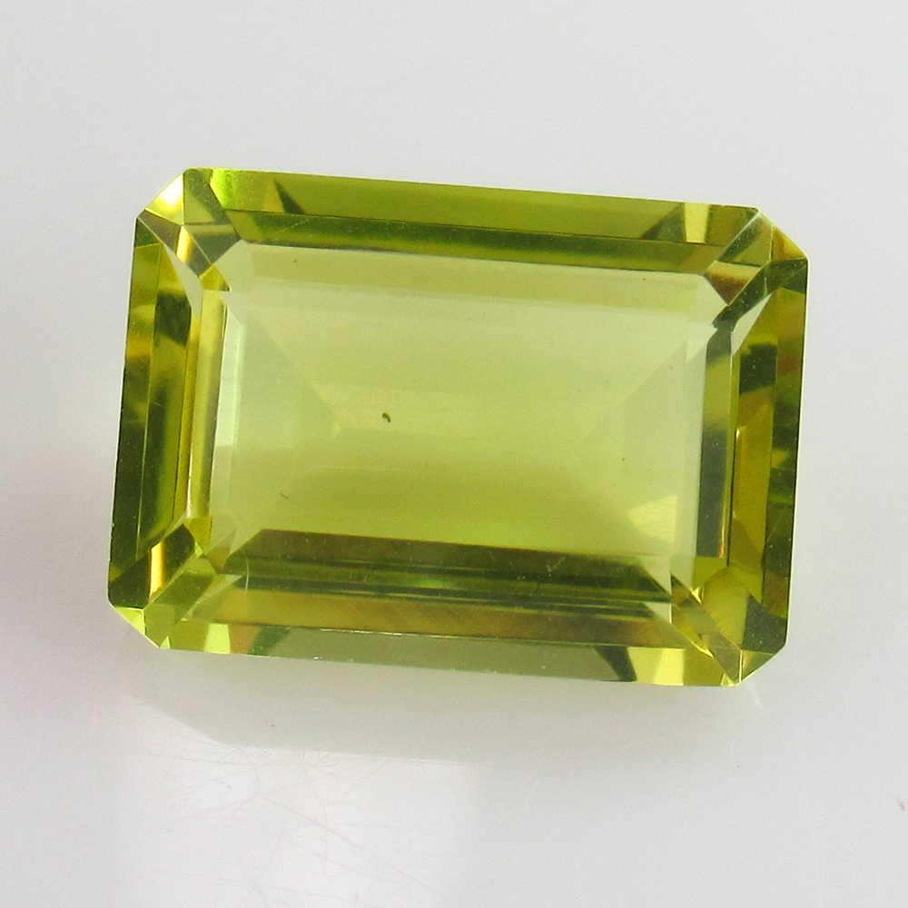 6.55 Ct Genuine Lemon Quartz Emerald Cut (1 of 2)