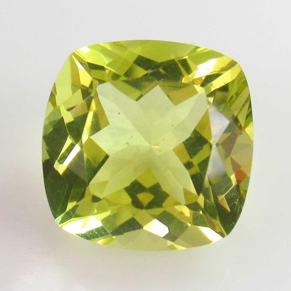 7.06 Ct Genuine Lemon Quartz Square Cushion Cut (1 of 2)