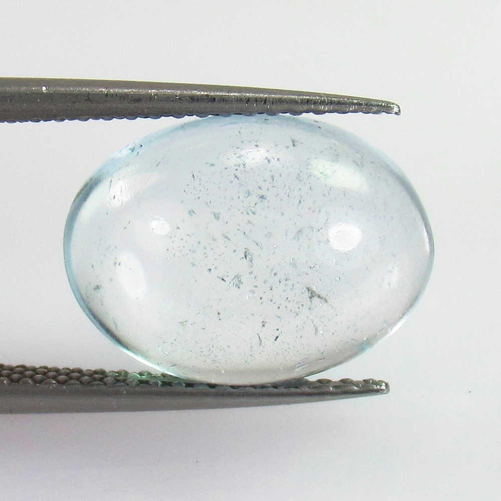 7.83 Ct Genuine Blue Aquamarine Oval Cab (1 of 2)