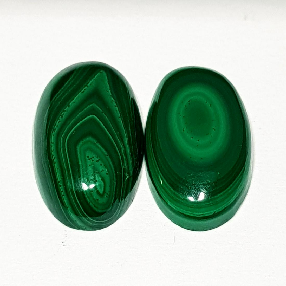16.15 ct Pair of Natural Malachite (1 of 6)