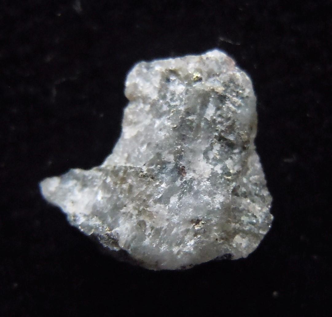 GOLD ORE FROM MOTHER LODE VEIN: Title: GOLD ORE FROM MOTHER LODE VEIN Origin: Gango, Bukidnon, Mindanao, Philippines Size: 0.8x0.5x03 cm / 0.27 gram Description: dark grey quartz with sphalerite and pyrite from mother lode gold vein