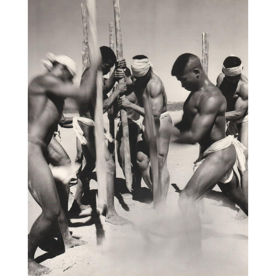GIAN PAOLO BARBIERI - Tamping the Paths after a Rain: Artist: GIAN PAOLO BARBIERI Print Title: Tamping the Paths after a Rain, Madagascar Medium: Photo-engraving Printed in 1990's Printed in Italy Image Size approx: 13 x 10 inches Gian Paolo Barbieri (b.