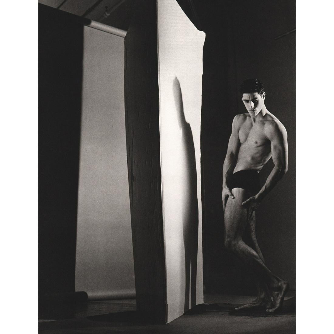 BRUCE WEBER - Jeff, NYC 1986: Artist: BRUCE WEBER Print Title: Jeff, New York City 1986 Medium: Sheet-fed Gravure Printing Date: 1980's Printed in Spain Image Size approx: 11 X 8.5 inches Bruce Weber is an American fashion photogr
