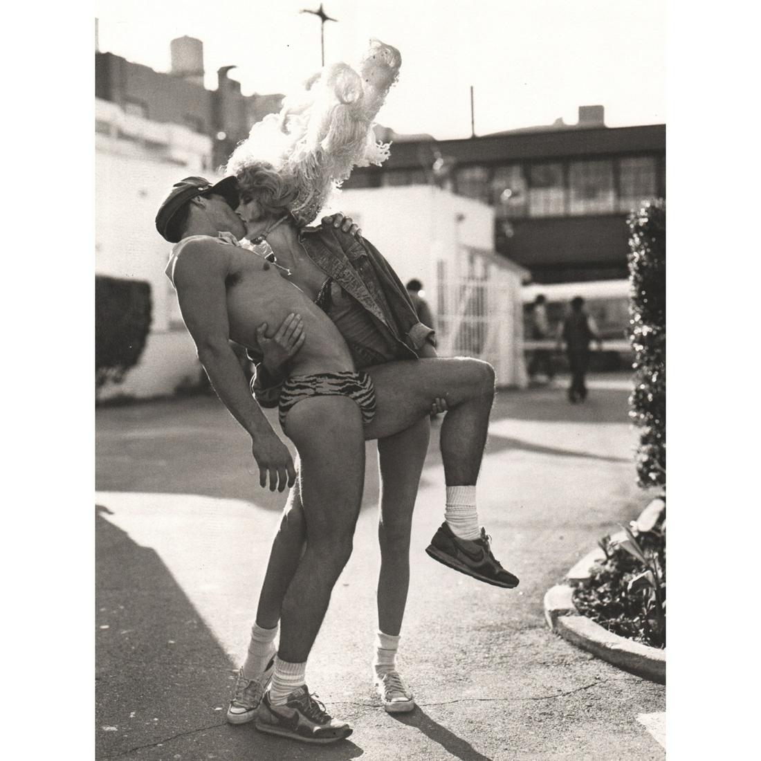 BRUCE WEBER - Larissa & Extra at Zoetrope Studios: Artist: BRUCE WEBER Print Title: Larissa & Extra at Zoetrope Studios, LA 1985 Medium: Sheet-fed Gravure Printing Date: 1980's Printed in Spain Image Size approx: 11 X 8.5 inches Bruce Weber is an Amer