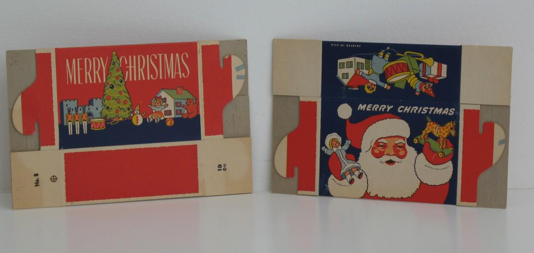 Pair Of Vintage Christmas Boxes. (1 of 1)