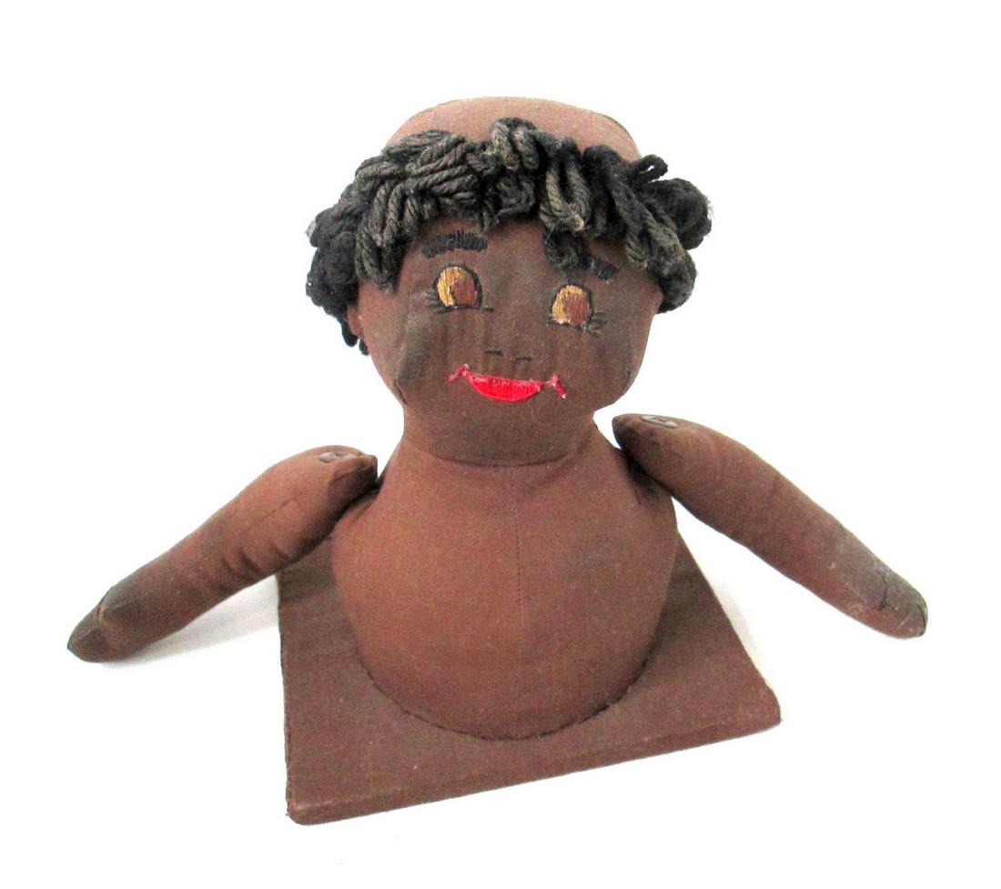 Early Folk Art Black Doll (1 of 7)