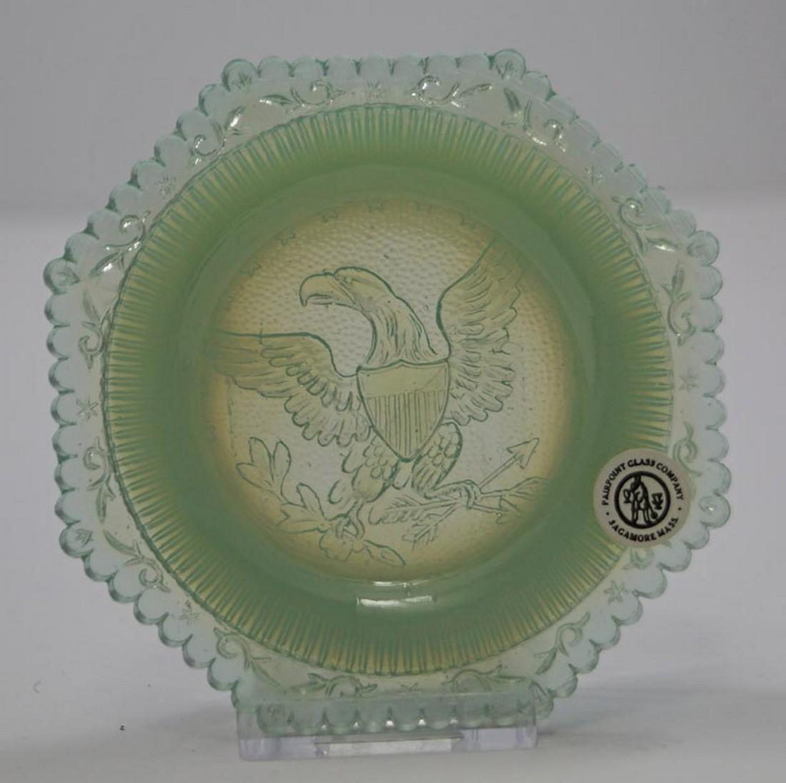 Vintage Bald Eagle Pairpoint Cup Plate (1 of 4)