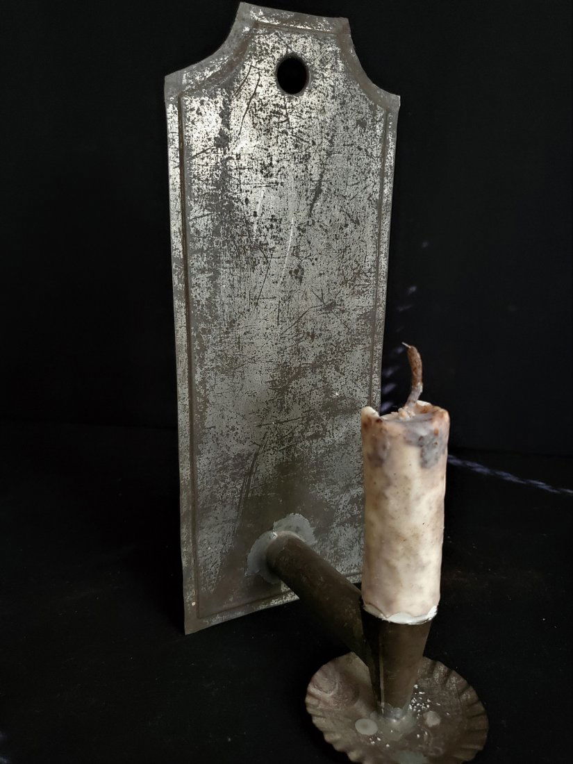 19th C Tin Candle Wall Sconce (1 of 3)