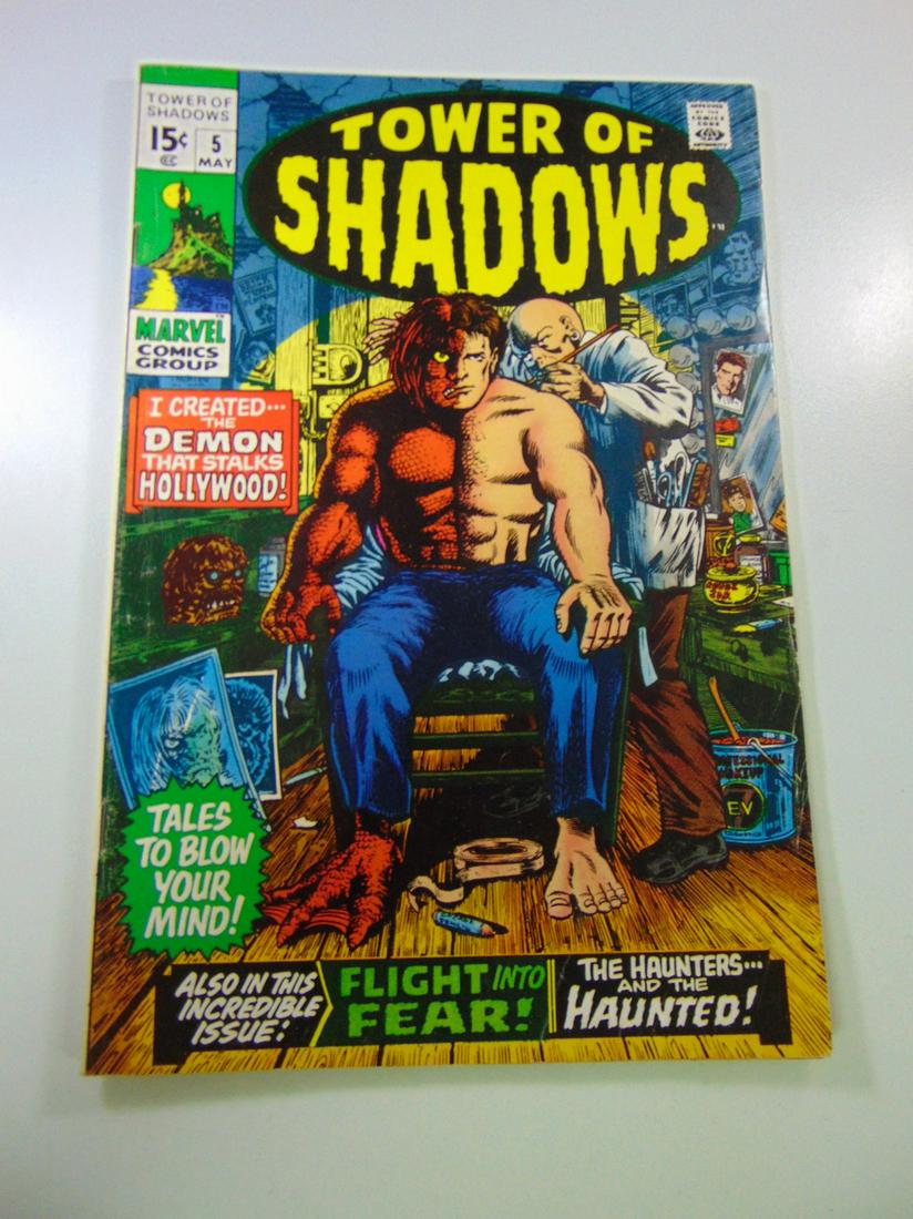 Tower of Shadows #5: No Reserve! Tower of Shadows #5 Shipping: Individual Comics: Flat-rate of $9.99 (1-8 comics) or $19.99 (9+ comics) to anywhere within the contiguous U.S. Short Box lots: Flat-rate of $24.99 for each b