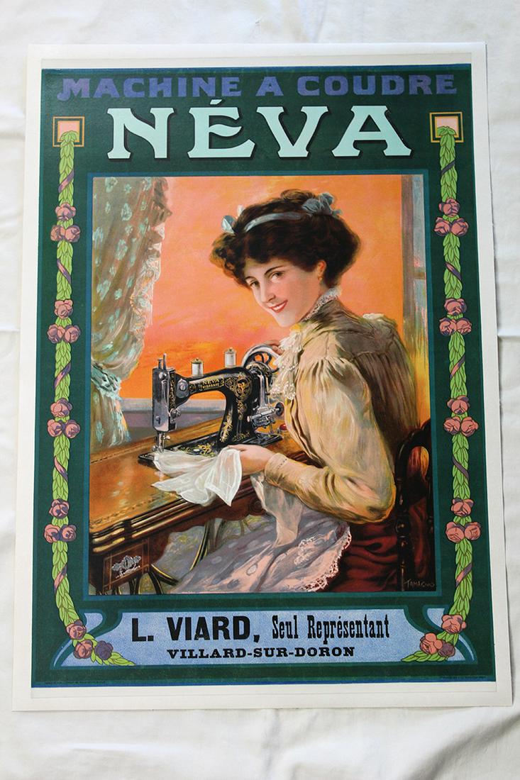 Nouveau sewing machine ad â€˜Nevaâ€™ (France, 1880â€™s) (1 of 1)